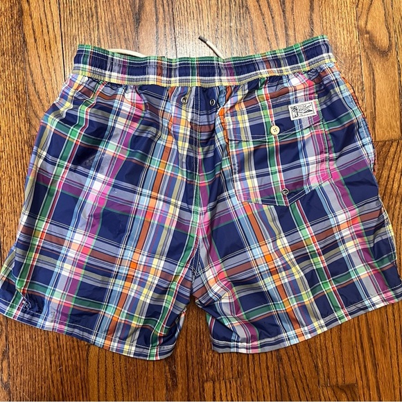 POLO RALPH LAUREN PLAID TRAVELLER SWIM SHORT SIZE LARGE - Picture 6 of 10